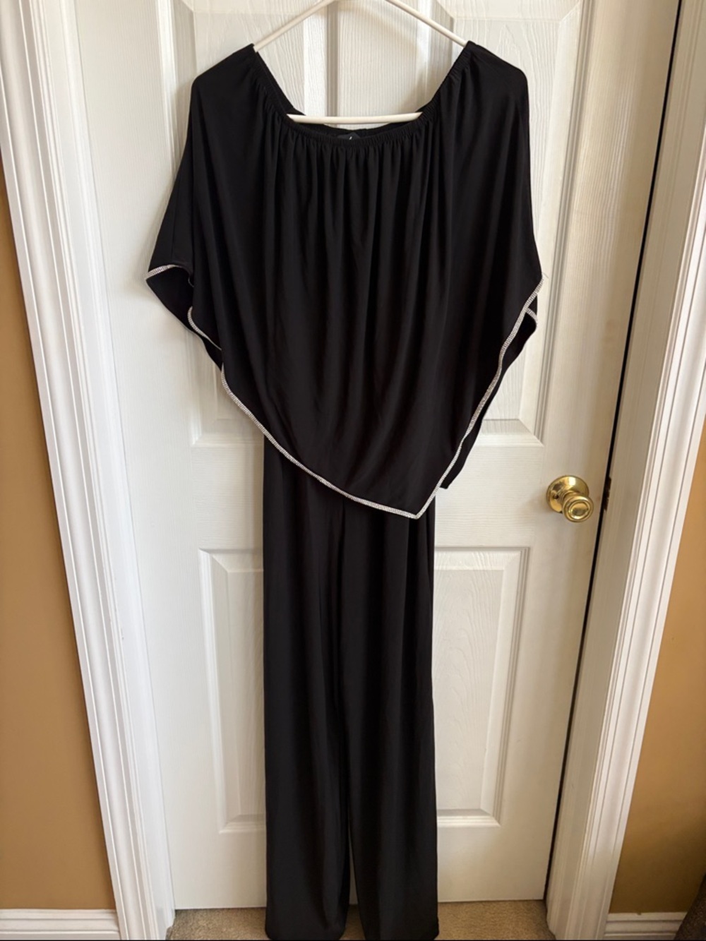 MSK Black Jumpsuit with Contrast Trim